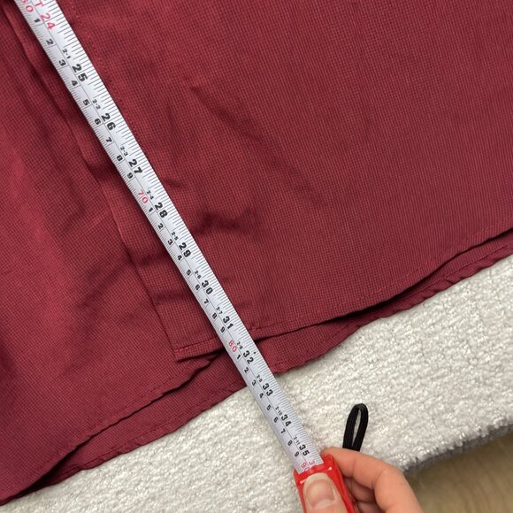 Danelli Men's Button up Dress Shirt Size XL Red Plaid Pocket Made In Canada - Picture 8 of 10